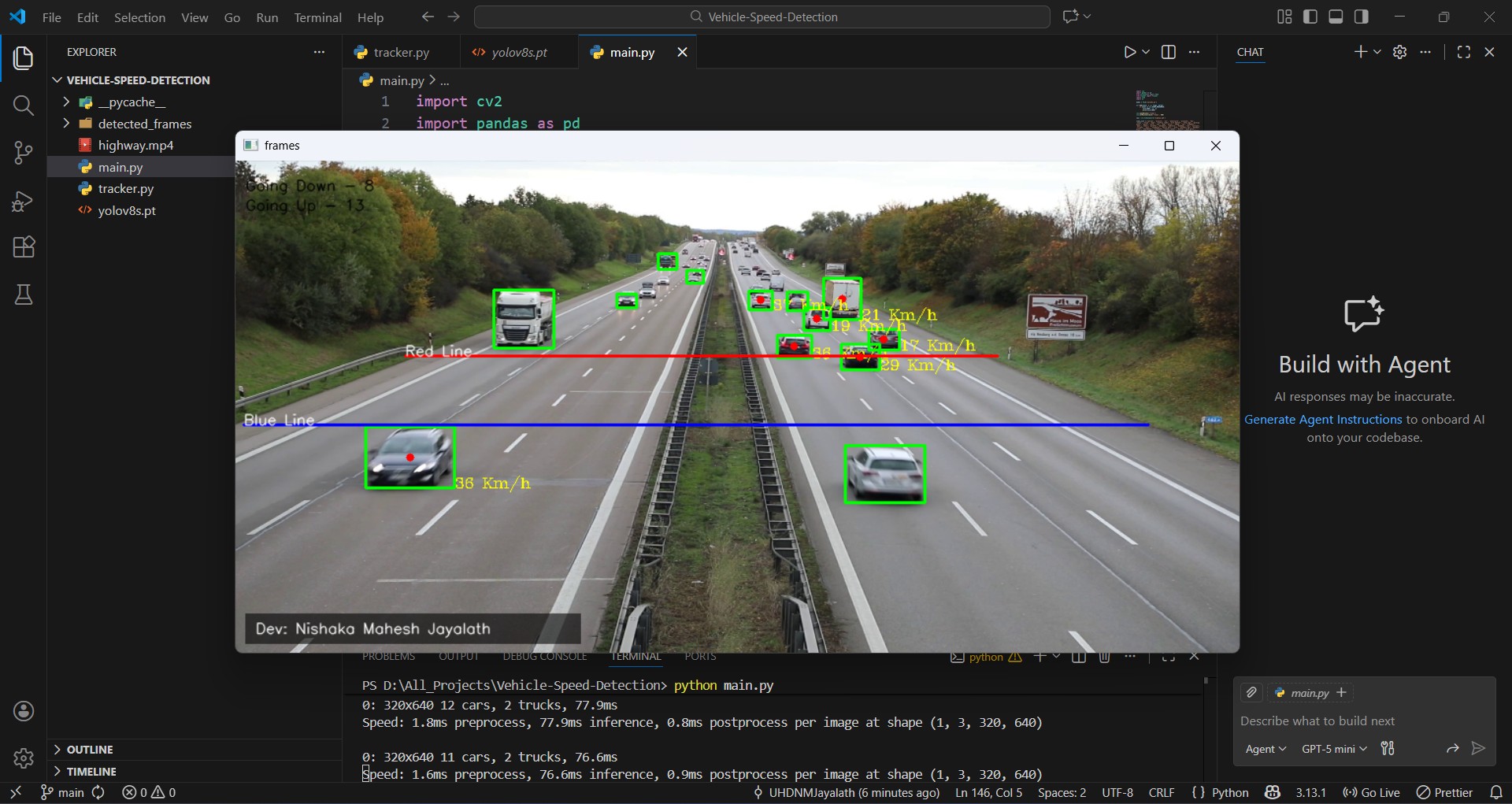 Vehicle Speed Detection System