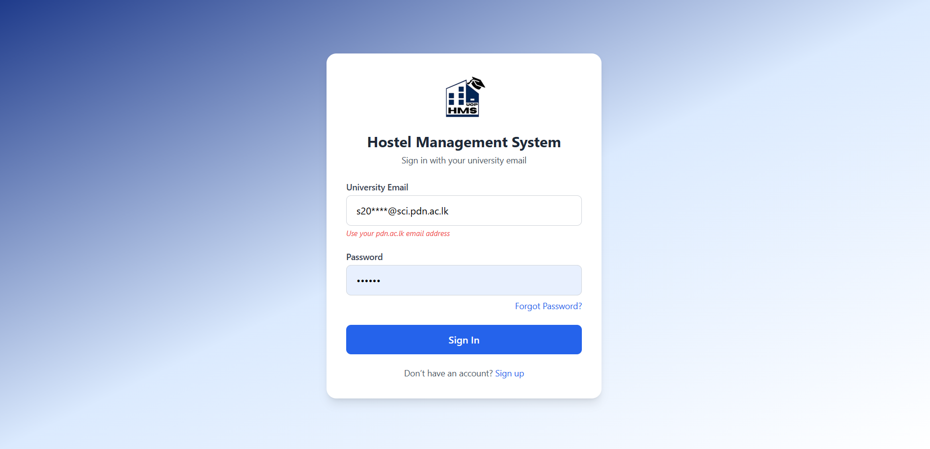 Hostel Management System